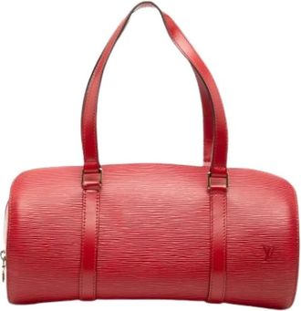 Louis Vuitton Pre-owned Handbags, female, Red, Size: ONE SIZE Pre-owned Epi Soufflot