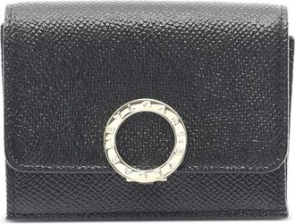 Bulgari 2020s trifold leather wallet - Black