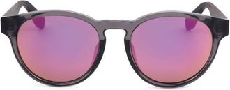 adidas Unisex Grey Round Sunglasses OR0025