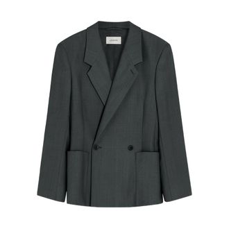 Christophe Lemaire Double-breasted Patch-pocket Blazer
