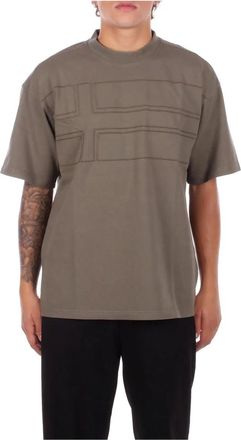 Napapijri Tops, Heren, Groen, S, Katoen, Braies Jersey T-shirt met korte mouwen