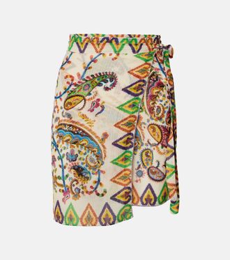 Etro Paisley sheer beach cover-up