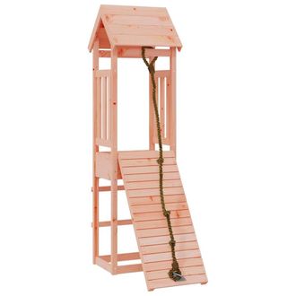 vidaXL Casita Infantil Con Pared De Escalada Madera Abeto Douglas Vidaxl