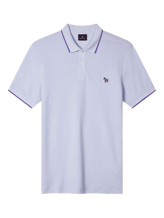 Paul Smith Polo con dettaglio zebrato - Blu