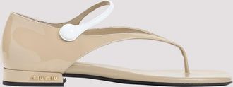 Miu Miu kalfsleren sandalen