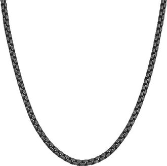Geoffrey Beene Box Chain Necklace in Black at Nordstrom Rack