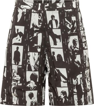 Givenchy Black Graphic Shorts