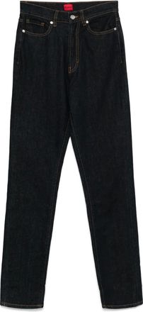 HUGO BOSS Jeans con applicazione logo - Blu