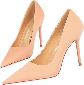 Generic Women Satin Silk High Heel Pumps Elegant Stiletto Wedding Bridal Dress Prom Shoes