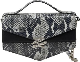 Karl Lagerfeld Studio Crossbody Bag - Dames - Handtassen - Zwart - ONE Size - Leer - Tassen