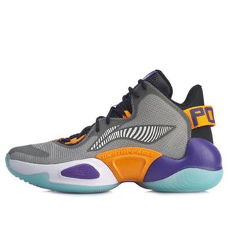 Li-Ning Power 6 Premium Mid x CBA Gray Black Orange ABAP067-1