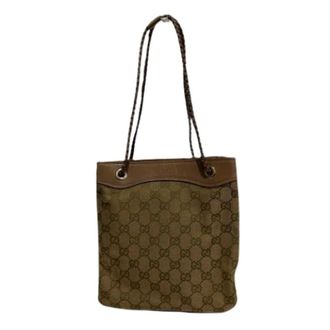 Gucci Pre-owned Handbags, female, Brown, Size: ONE SIZE Pre-owned Vintage Shoulder Bag
