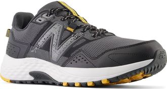 New Balance Mens 410 V8 Trail Running Shoe, Castlerock/Black/Varsity Gold, 12.5 UK X-Wide