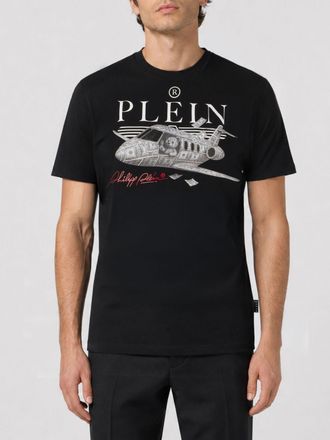 Philipp Plein T-shirt in cotone con logo e grafica impreziositi da strass