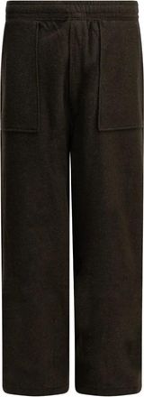Maison Kitsun&eacute; Casual Fleece Broek - Dames - Broeken - Bruin - Maat: S Fleece