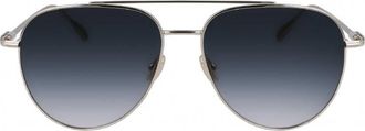 Ferragamo Blue Gradient Pilot Mens Sunglasses SF308S 715 61