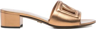 Dolce & Gabbana Sandali con dettaglio cut-out - Oro