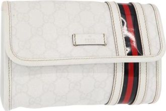 Gucci Pre-owned Clutch - Dames - Vintage Clutch - Wit - ONE Size - Vintage