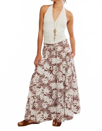 Free People Womens Zephyr Bustle Convertible Skirt In Brown