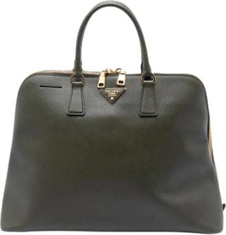 Prada Pre-owned Handbags, female, Green, Size: ONE SIZE Pre-owned The Promenade