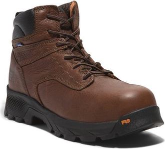 Timberland TiTAN EV 6 Waterproof Composite Toe Work Boot in Brown at Nordstrom, Size 10.5