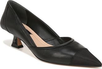 Franco Sarto Womens Franco Sarto Darcy I4896M7002 Pump Black Leather Kitten Heel HAWK2421