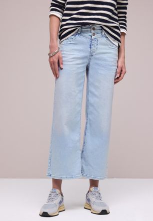 Street One Loose-fit-Jeans STREET ONE Style Emee, Damen, Gr. 25, L&auml;nge 26, bleached random wash, Denim/Jeans, Obermaterial: 89% Baumwolle, 8% Polyester, 3% Elast