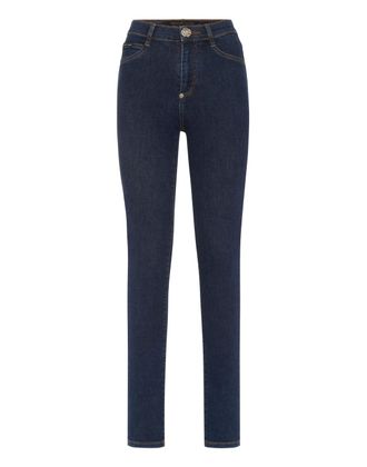 Philipp Plein Jegging Met Hoge Taille Hexagon