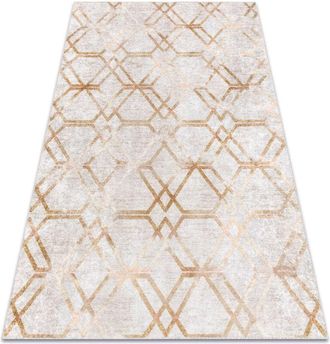 RugsX Rugsx - miro 51805.804 washing carpet Geometric, trellis anti-slip - gold yellow 120x170 cm