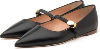 Rupert Sanderson Womens Innis Pointed Toe Flats In Black