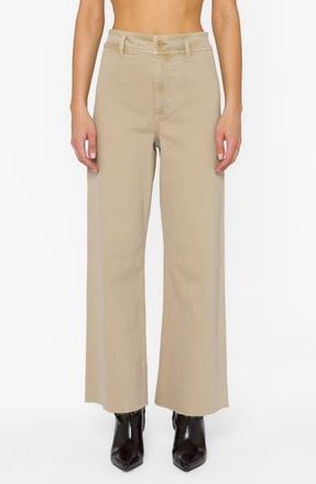 Velvet Heart Margiela High Waist Wide Leg Pants in Sandy Beige at Nordstrom Rack, Size 26