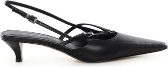Michael Kors Selina Slingback Pump - Dames - Pumps - Zwart - 38 1/2 EU - Schoenen
