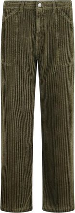 Massimo Alba Squalo T3260 Rechte Broek - Dames - Straight fit broeken - Groen - S - Katoen - Broeken