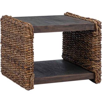 vidaXL Coffee Table Natural 45 x 45 x 45 cm Solid Mahogany Wood vidaXL