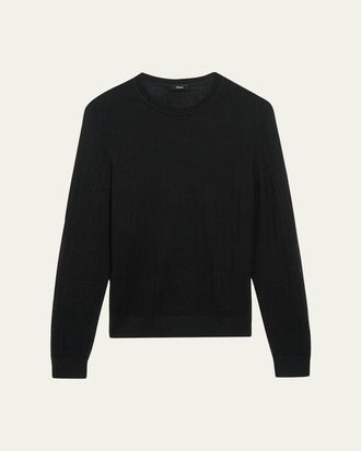 Theory Mens Merino Wool Crewneck Sweater