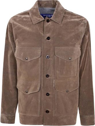 Junya Watanabe Giacca-camicia con inserti a quadri - Toni neutri