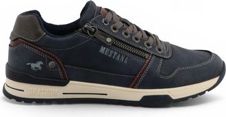 Mustang Jeans Mustang heren Navy nep leren sneaker sneakers schoenen - M0281006