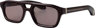 Alexander McQueen Mens Sunglasses Am0505s Violet Brown Acetate Violet-Violet-Brown Violet/violet/brown