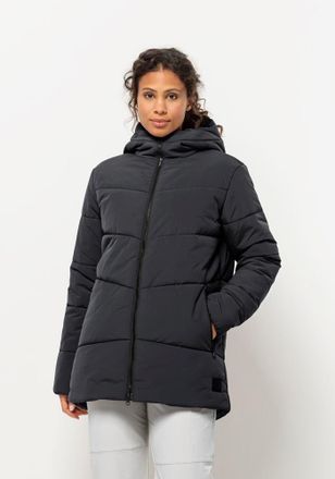 Jack Wolfskin Funktionsjacke JACK WOLFSKIN KAROLINGER LONG JKT W, Damen, Gr. XS, grau (phantom), Obermaterial: 100% Polyamid. Futter: 100% Polyester. F&uuml;llung: 100% 