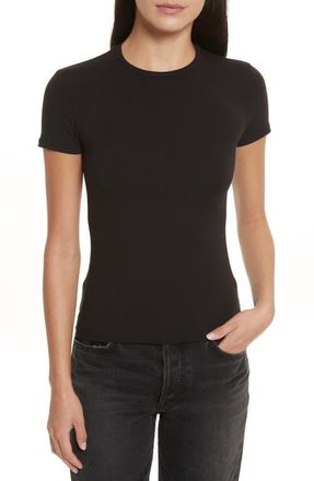 ATM Anthony Thomas Melillo Stretch Pima Cotton Baby Tee in Black at Nordstrom, Size Medium