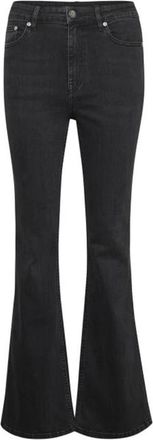 Gestuz Flared Jeans Gewassen Grijs - Dames - Flared Jeans - Zwart - W26 - Jeans