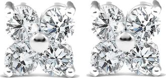 Pompeii3 1/2ct Diamond Eight-Stone Studs 14K White Gold
