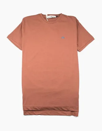 Vivienne Westwood Mens Vivienne Westwood Small Orb Logo T-shirt Orange - Size: 38