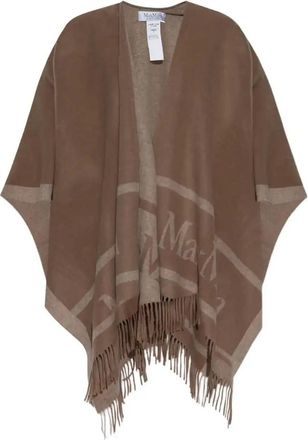 Max Mara Fringed Shawl Poncho - Womens - Wool
