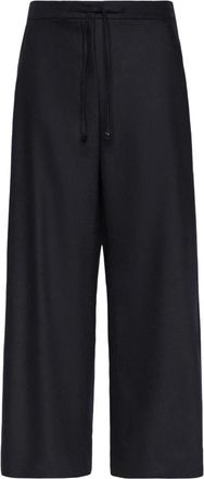 Max Mara Broeken, Dames, Blauw, S, Wol, Floria Wijde Broek
