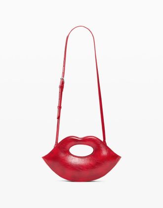 Desigual Borsetta rossa a forma di labbra-Rosso