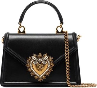 Dolce & Gabbana Black Devotion small leather handbag
