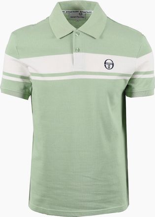Sergio Tacchini Mens SERGIO TACCHINI YOUNG LINE POLO QUIET GREEN/GARDENIA - Size: 40