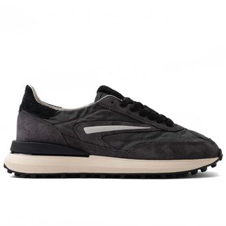 D.A.T.E. Sneakers, male, Gray, Size: 14 US Gray Low-Top Sneakers Nylon Suede