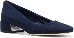 Donald J Pliner Drew Pump in Navy Crepe at Nordstrom Rack, Size 7.5
